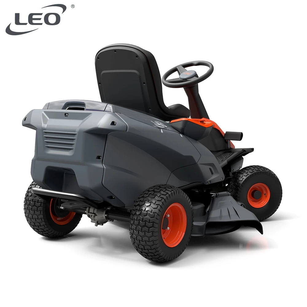 LEO LRM38Li garden lawnmower electric battery riding lawn mower tractor for football fields