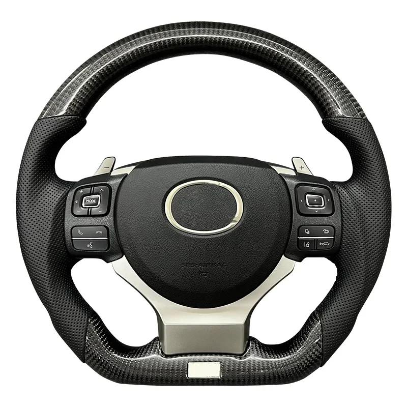 Аксессуары для автомобиля YBJ кожаное рулевое колесо Lexus IS200 IS250 300 350 2008-15 до 2018-21 RC300 NX200t GS ES из углеродного волокна