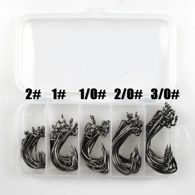  50 шт./кор. в наборе 5 пар стильных Морская Рыбалка Коробка Mustad офсетная печать крючок 2 # 1 1/0 #2/0 #3/0 карп оснастка рыболовные крючки Big снасти рыболовный наборы для ухода за кожей