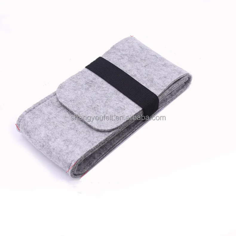 Hot Selling customized logo felt pencil bag Mobile phone bag pen case