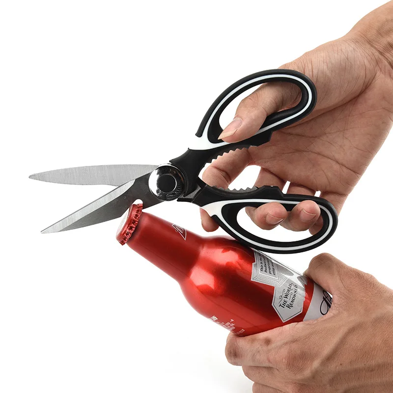 Heavy Duty Stainless Steel Cooking Sharp Shears for Cutting Meat Food Fish Poultry Multipurpose Kitchen Scissors