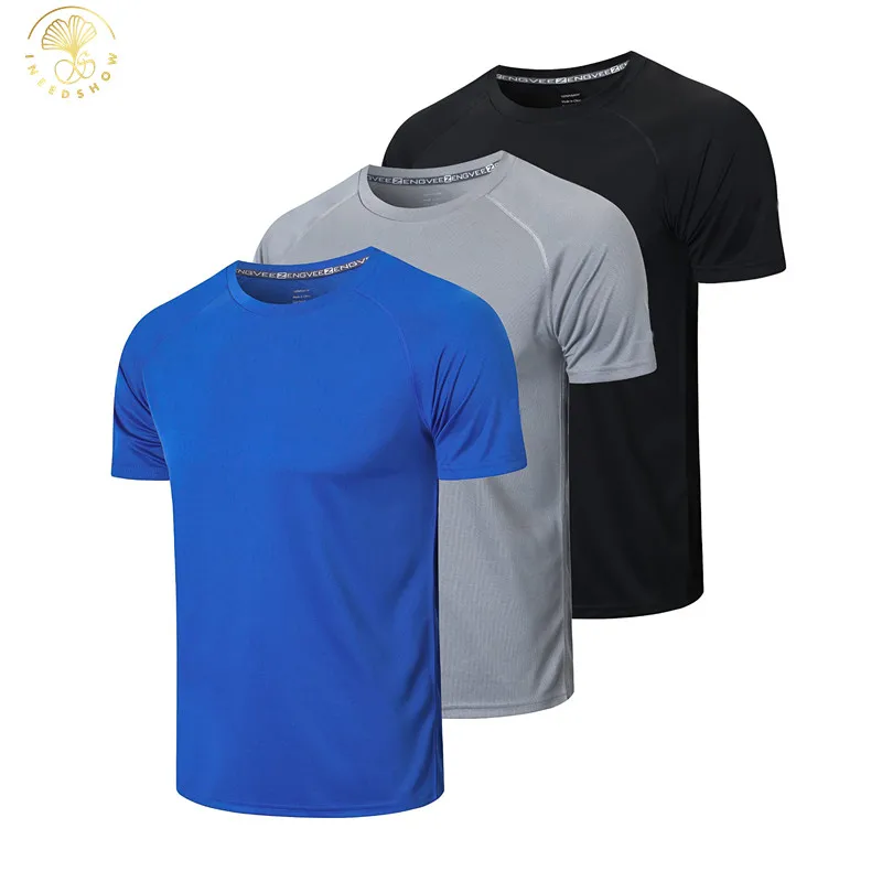 Custom Multicolor Dry Fit Moisture Wicking Short Sleeve Mesh Athletic  Workout T Shirts Clothing For Men
