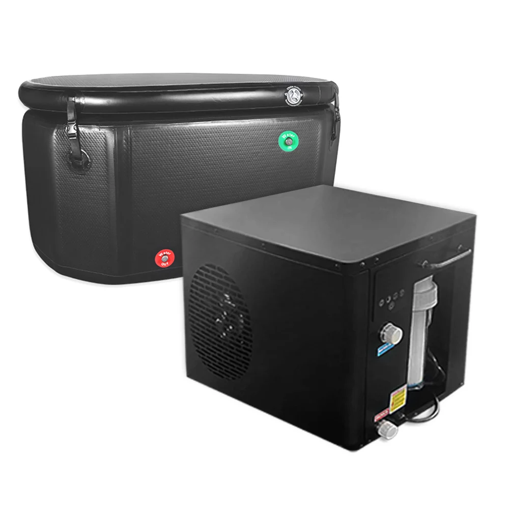 New PVC Water Chiller Wifi Control O3 1 hp Glycol Chiller Ice Bath Cold Plunge With Water Chiller