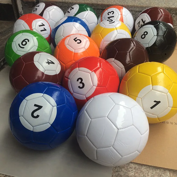 Pool Soccer Foot Kick Snooker Mix Football Color Number Billard Sport Training Equipment by Foot Billiard Balls