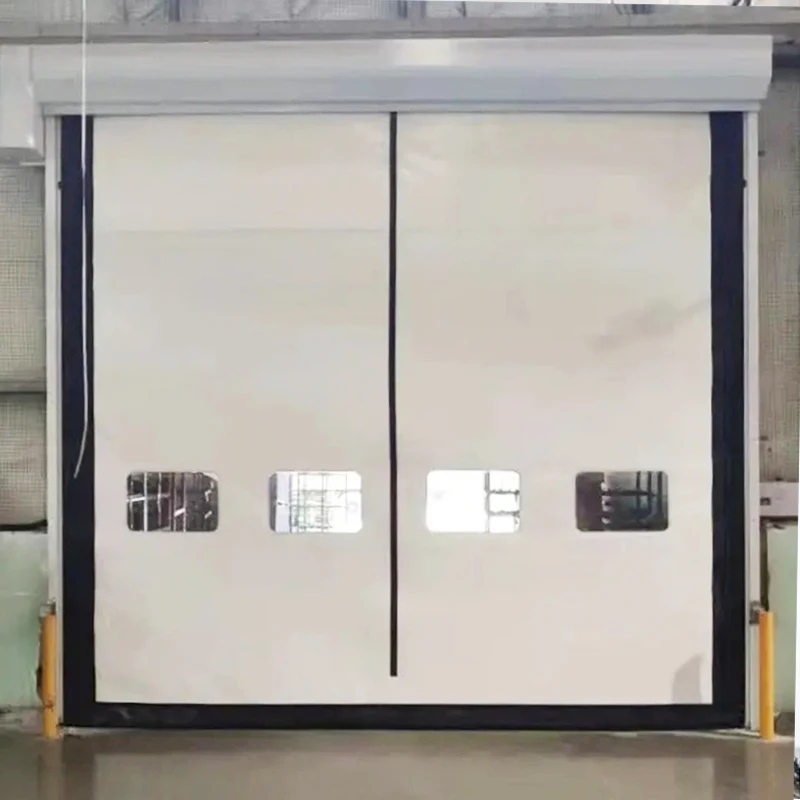 high speed door with clear view buy automatic pvc fabric roll up high speed door pvc plastic industrial fast door