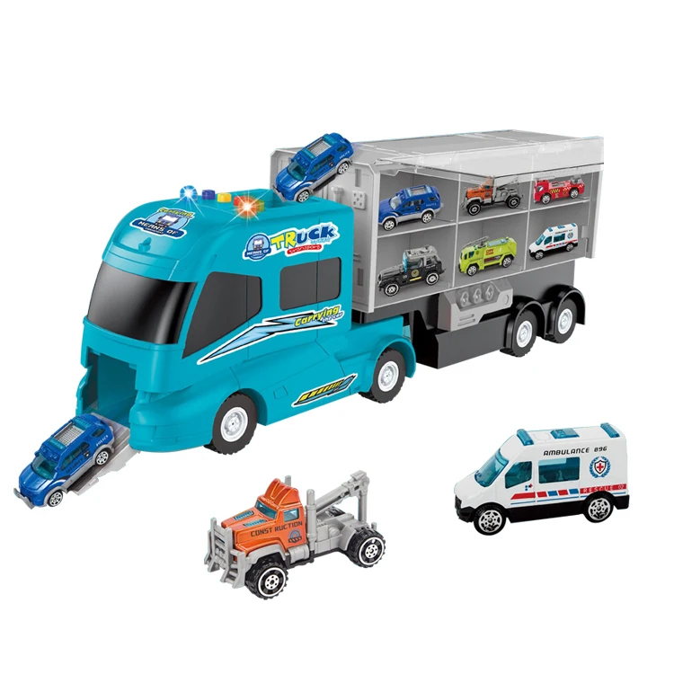 custom kid diecast toy model vehicles multifunction truck metal car toy for boy
