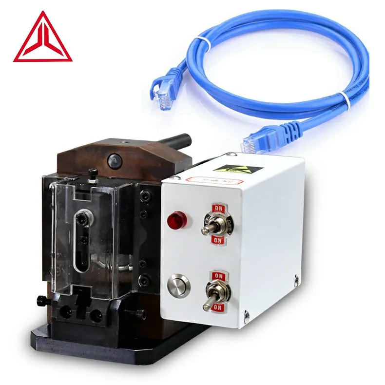 
Rg45 mini Plug Cat5 Cat6 Metal 8 Pin Ethernet Connector Automatic Crimping Machine 