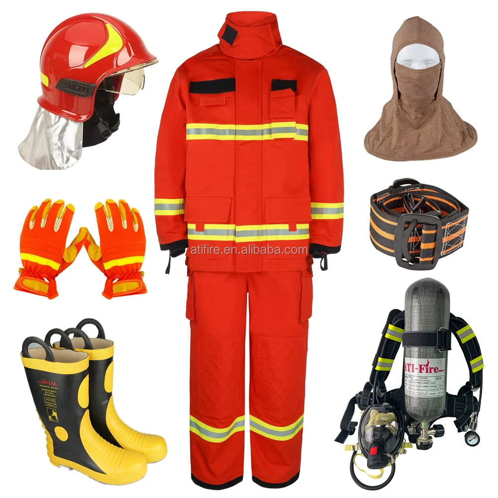 Nomex Firefighter Suit OEM EN469 Aramid Fire Bunker Turnout Gear Fireman Uniform Firefighting Clothing Cotton Fire fighting