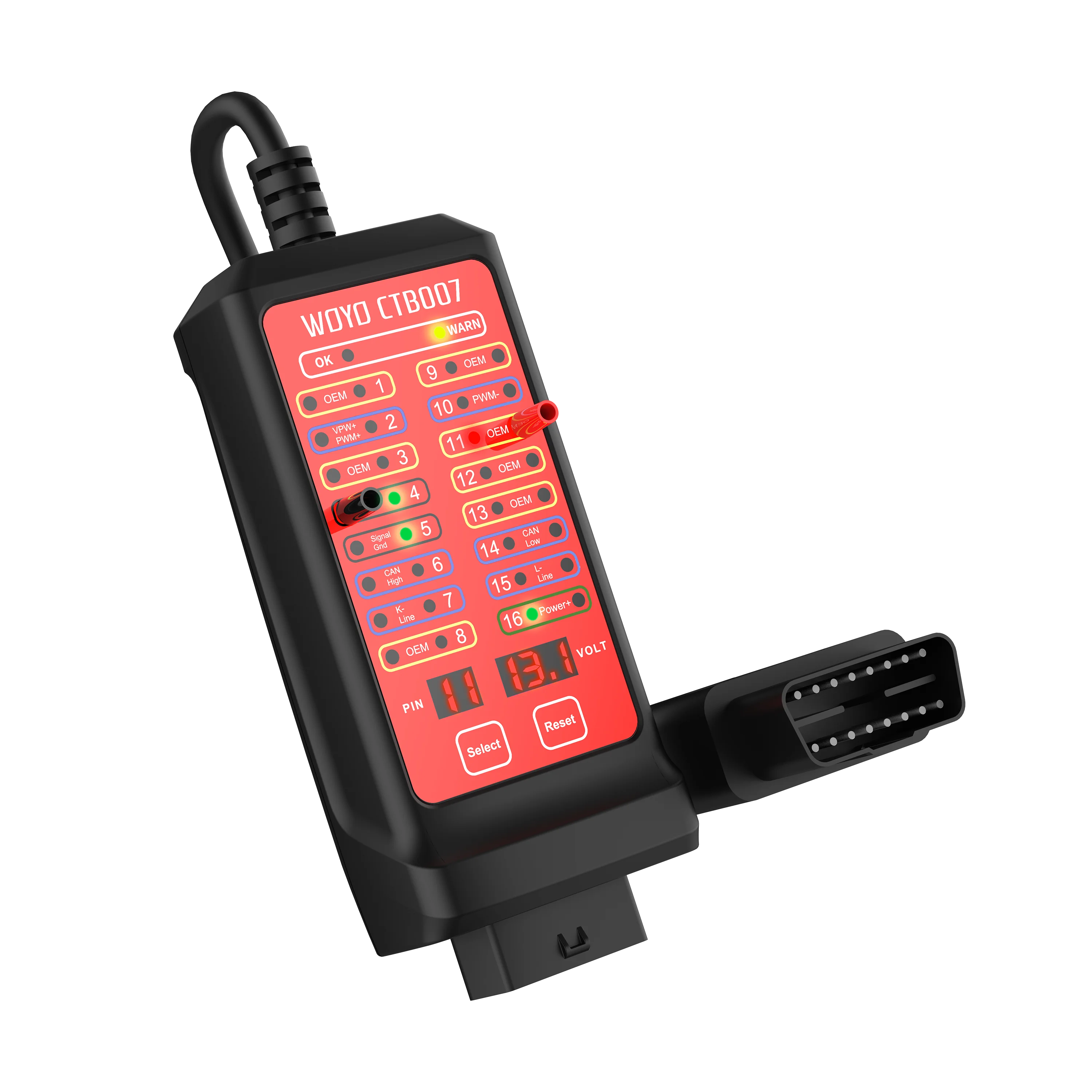 Car Diagnostic Tool Error Code Reader OBD-II OBD2 Breakout Box Vehicle Diagnostic Tool
