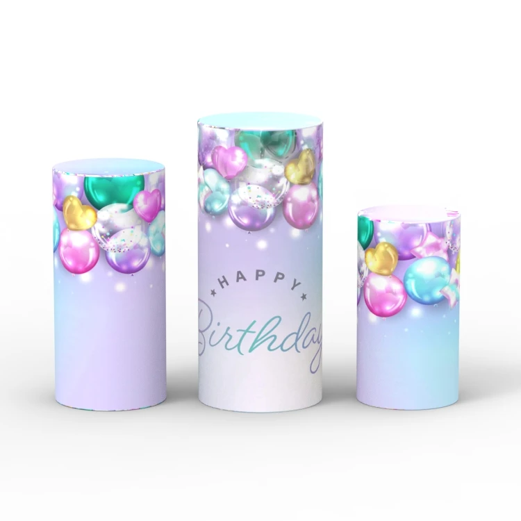Popular Wholesale Metal Aluminum OEM ODM Cake Stand Set Round Circle Backdrop For Dessert Table