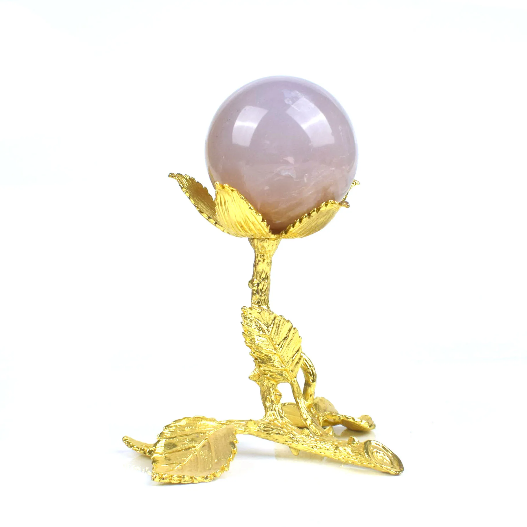 Wholesale Natural Crystal Sphere Blue Rose Quartz Ball Polished For Home Decoration