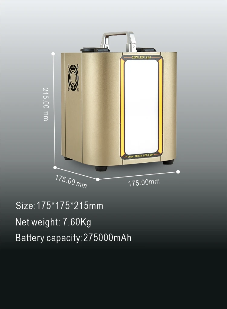 Excellent build quality P06pro 1200W AC/DC Output 110v/220v Portable Power Station