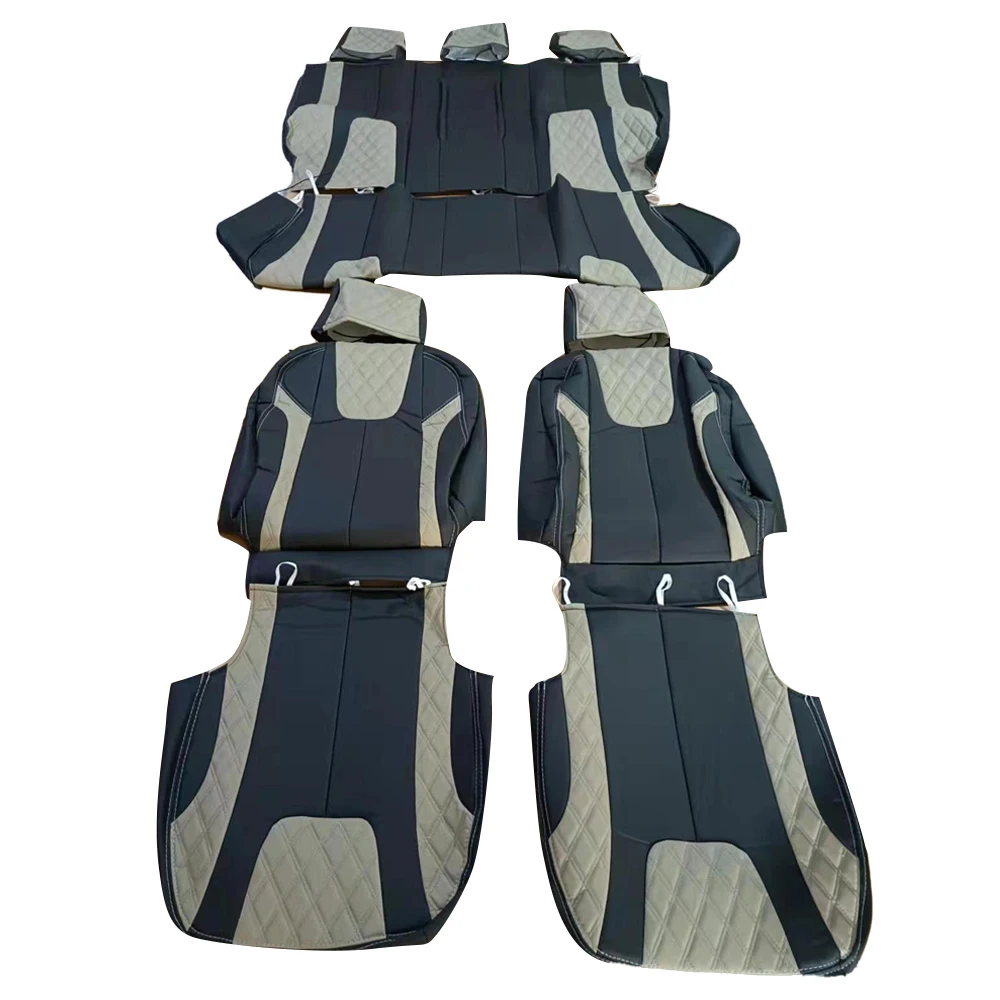 Full Set Universal Car Seat Covers Luxury Fashion Car Interiors Decoration Unique Diamond Design Universal Car Seat Covers set