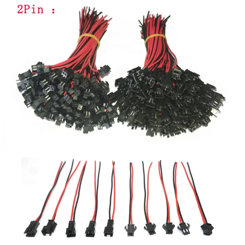 (High-Quality) 2pin 3pin 4pin 5pin 6pin 15cm JST SM Connector Quick Male/Female Extension Cable For Lamp Driver CCTV Led Strip
