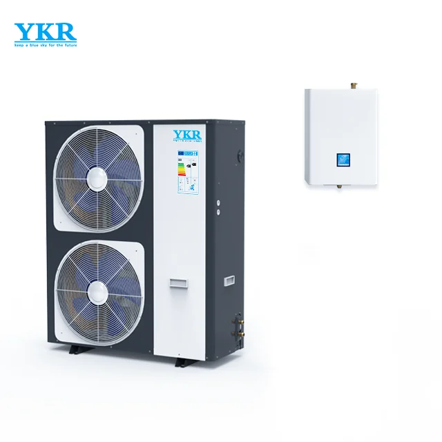YKR heatpump10KW 20 KW Split DC inverter heat pump High COP Air Source Heat Pump water heater heating cooling