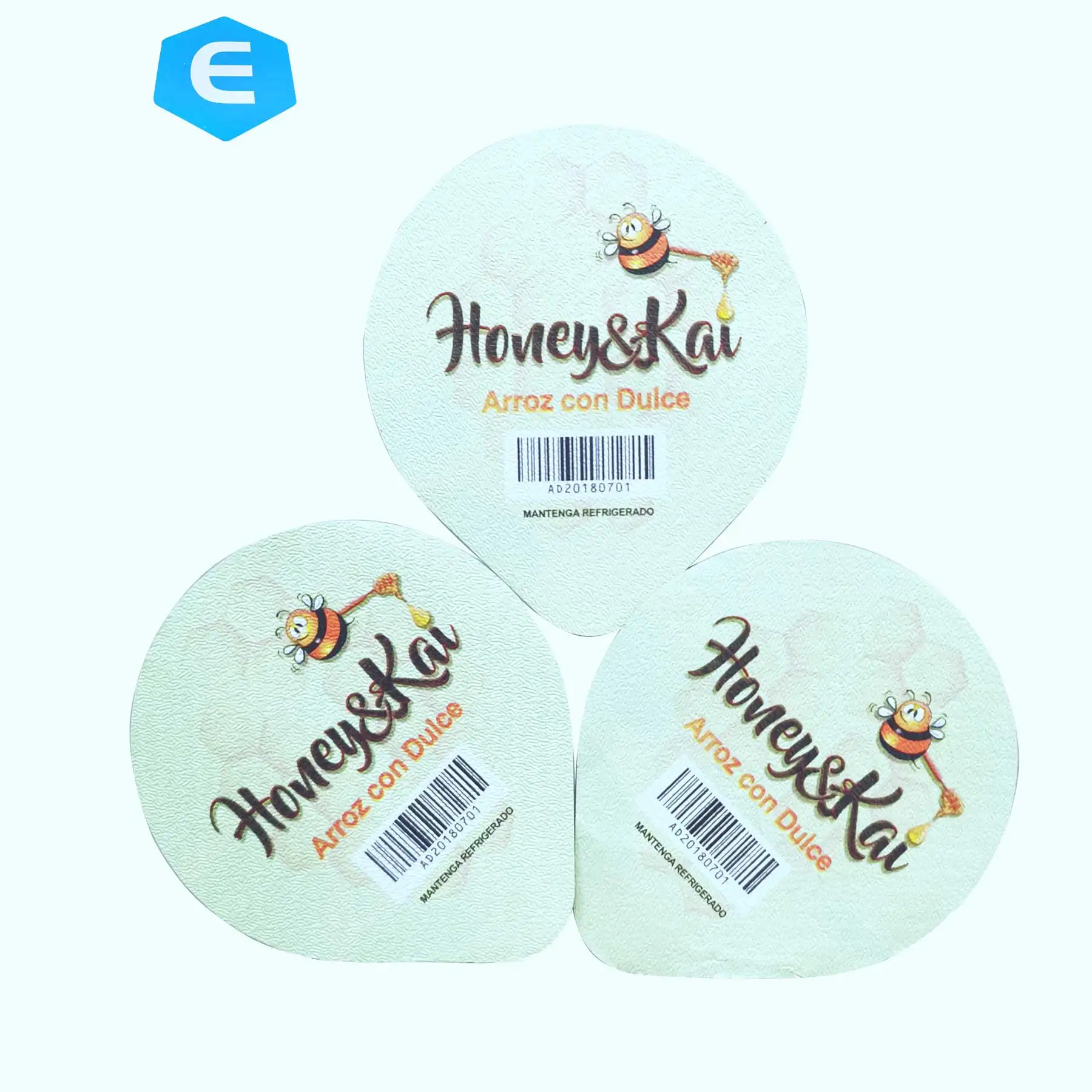 Luckyking heat sealing plastic container with aluminum foil lid coating lacquer