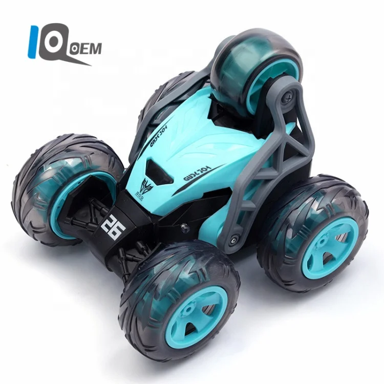 IQOEM  056 Remote Control Stunt Car Toys  Land And Water Amphibious Waterproof 360 Degree Rotate Radio Rc Stunt Vehicle