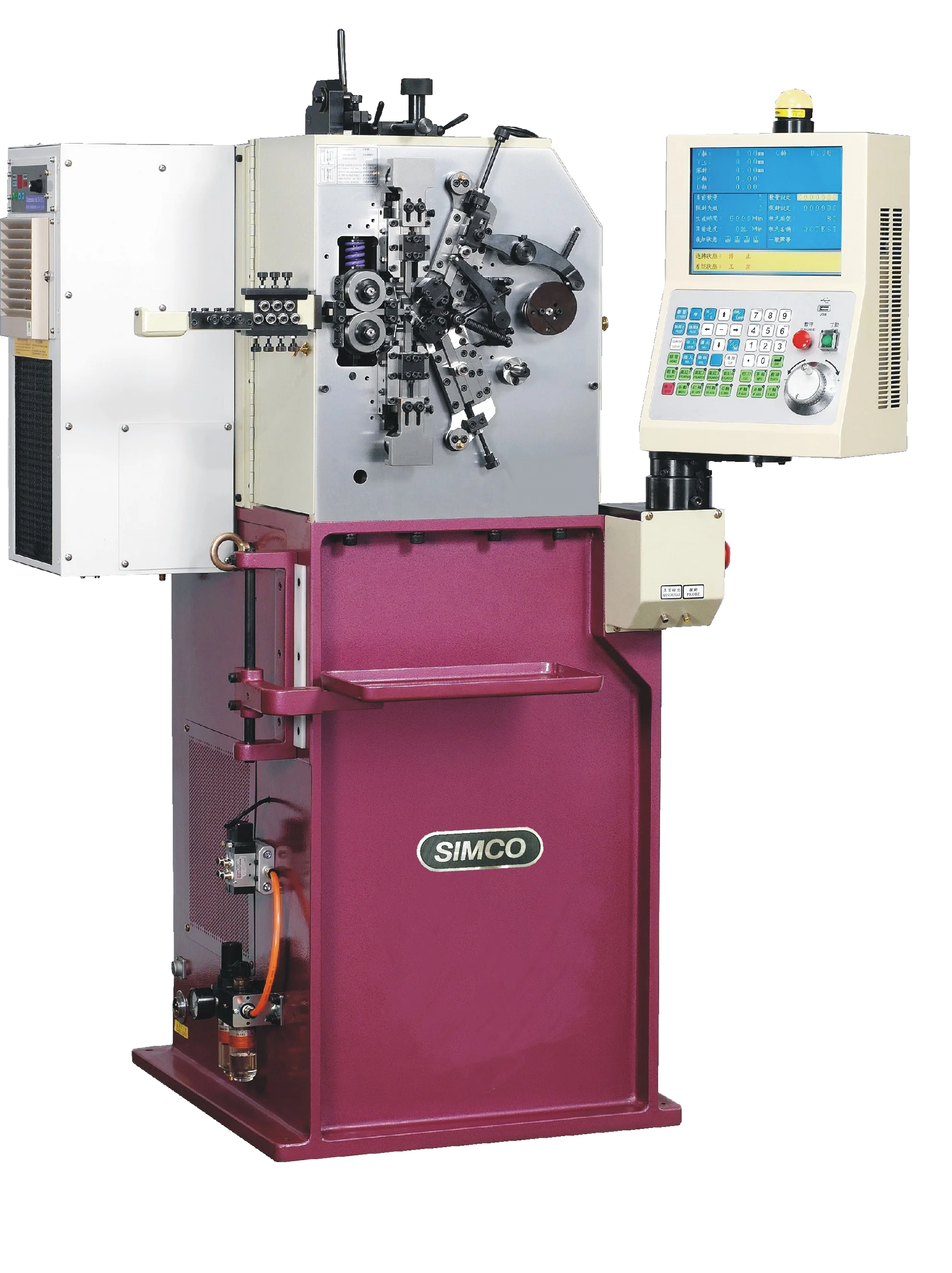 Taiwan 5 Axis 0.8 mm cnc coiling spring machine