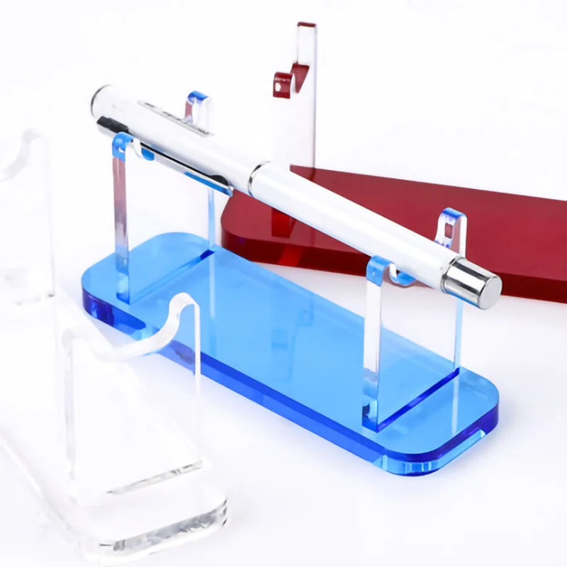 Clear Pencil Makeup Brush Display Rack Acrylic Desktop Pen Holder Stand for Office
