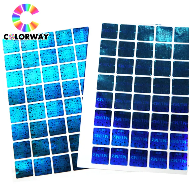 EURO antifake Clear Private ID Card Holographic Stickers security effect hologram sticker