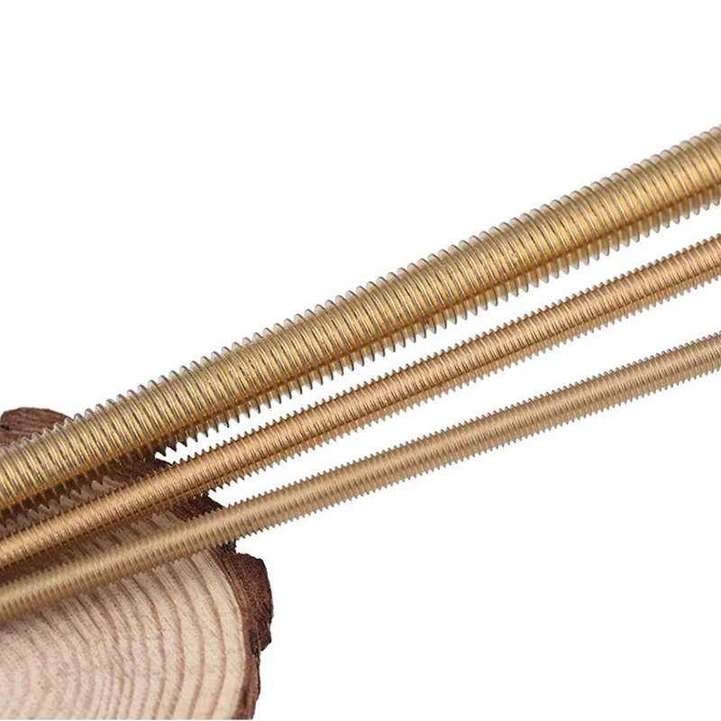 M3 M4 M5 M6 M8 M10 H59 H62 Brass Copper Bronze Plain Nickel Plated Tin Plated Thread Rod Threaded Bar DIN975