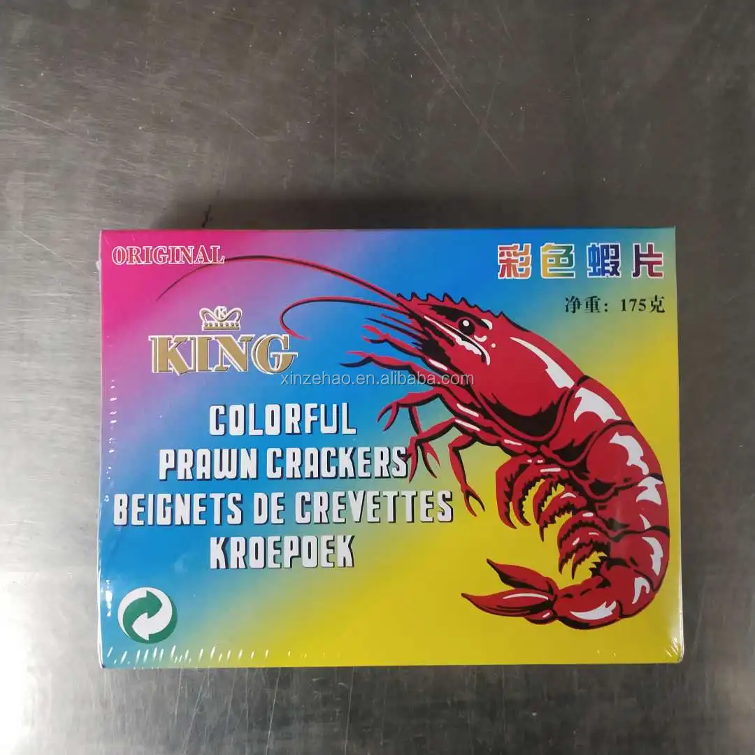 
175g fried Colorful Uncooked Dried Prawn Crackers 