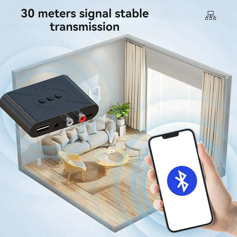 5 3 беспроводной BT hifi аудио приемник NFC адаптер AUX выход RCA мобильные телефоны USB-плееры усилитель звука динамик