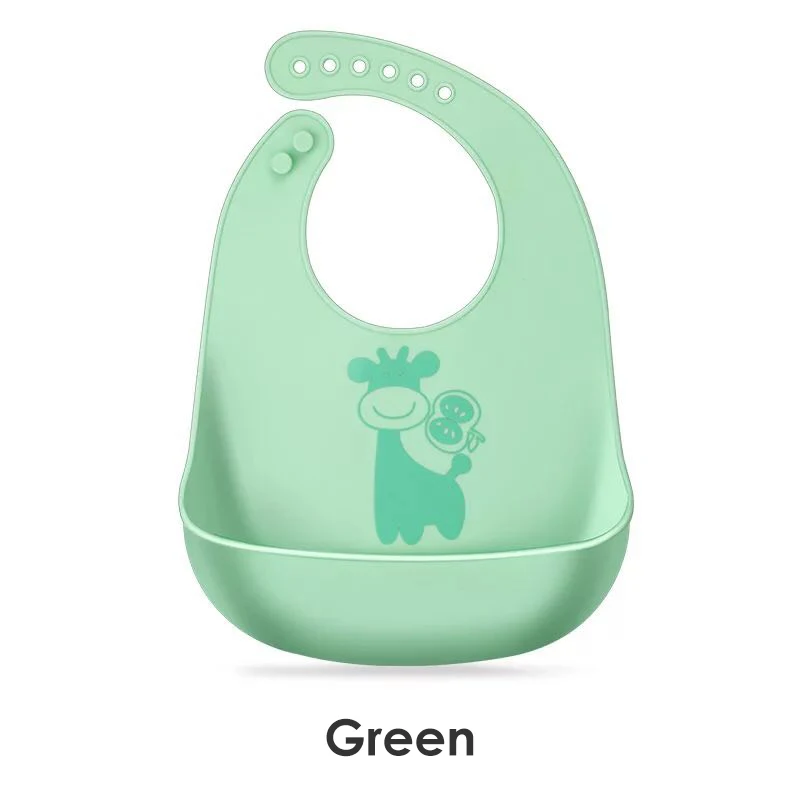 wholesale BPA free weaning food bowl spoon waterproof silicone baby bib set