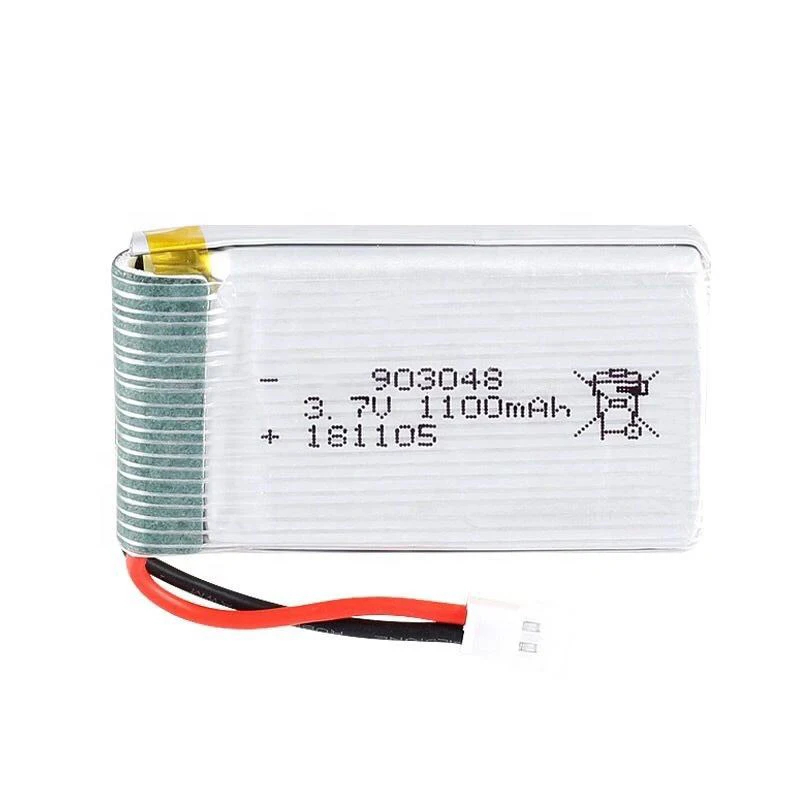 High Discharge Rating 903048 3.7v 1000mAh 1100mAh 25C Li-ion RC helicopter battery For Quadcopter Drone X5SW
