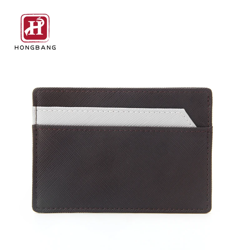 
Credit card holder mini wallet Saffiano PU RFID Slim ID Card Holder Wallet 