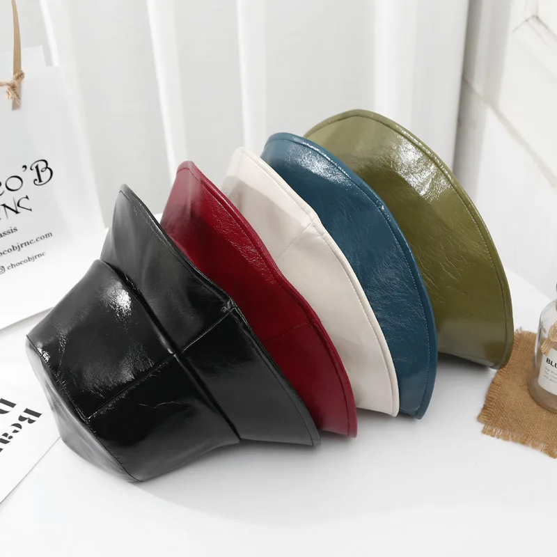 Оптовая продажа красная водонепроницаемая кожаная нашивка на заказ кожаная Панама