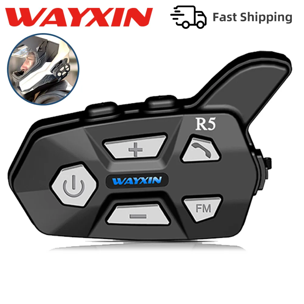 Motorcycle wireless earphone Long range 1200m Support GPS/waterproof/hands-free/music/microphone intercom Wireless headphones