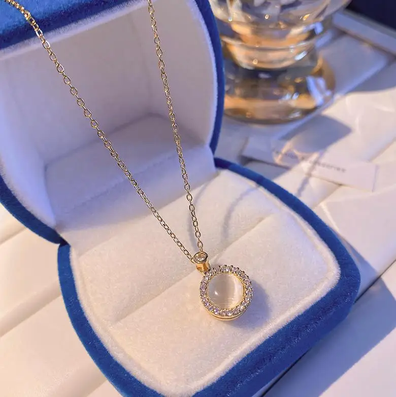 Cheap Good Quality Titanium Steel Necklace For Women With A High-grade Sense Of Pendant Ins Collarbone Chain Summer Necklace