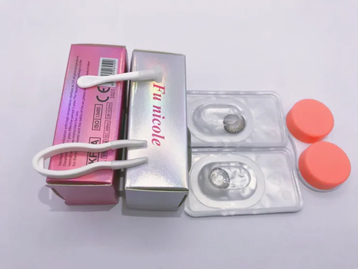 HOT fresh 3 tone colored eye contact lens soft yearly cosmetic wholesale china cheap color contact lenses