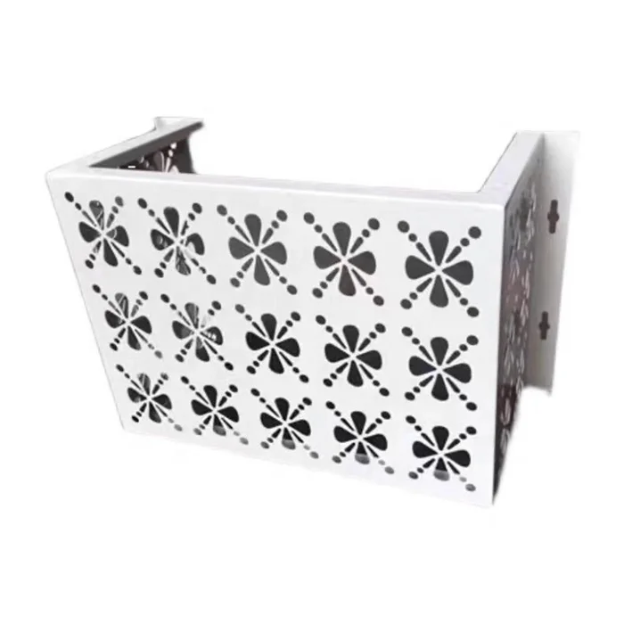 Customized Decorative  Pattern Laser Cut Metal Air Conditioner Cover Outdoor Air Conditioner Cover