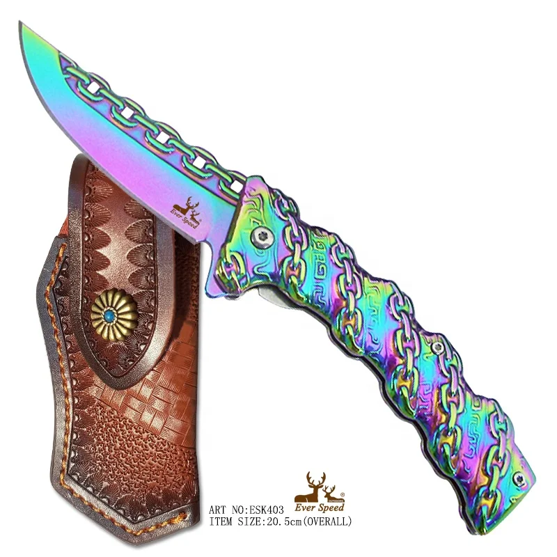 High quality camping pocket folding tactical knife survival