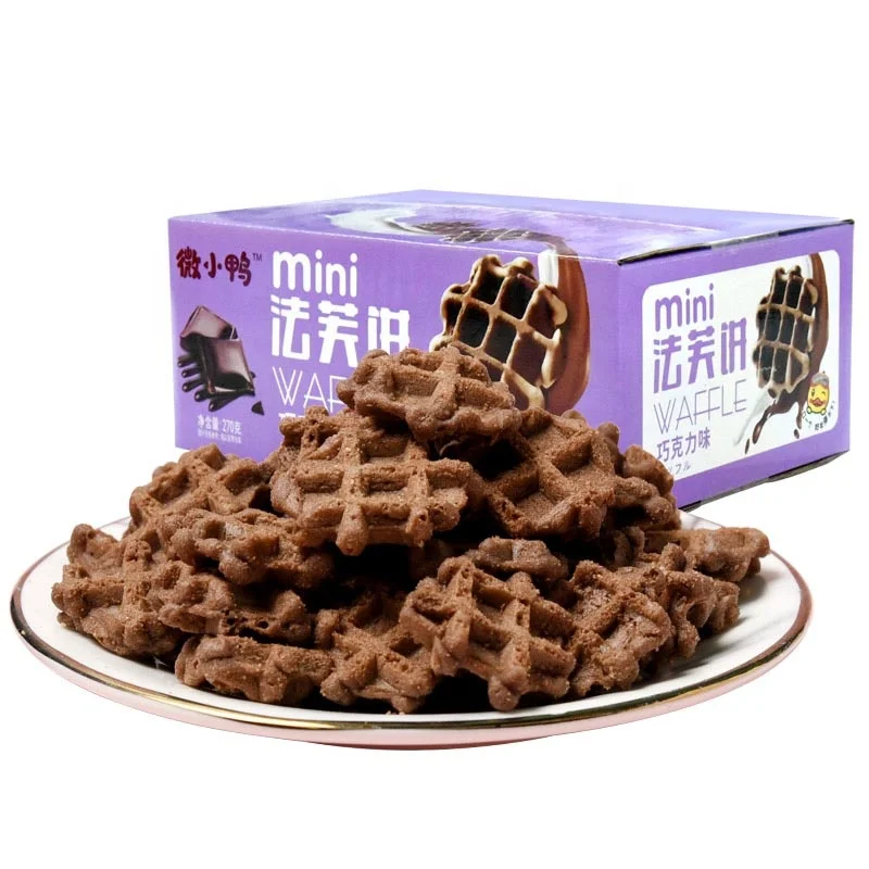 Mini biscuit Chocolate flavor wager cookies and crisp and yummy wafers crisp texture snack