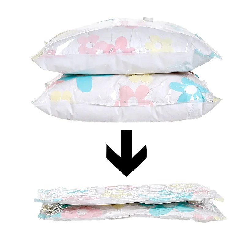 space saver large clear reusable thick plastic vacuum seal bag space saving clothing storage bags for clothes travels with pump