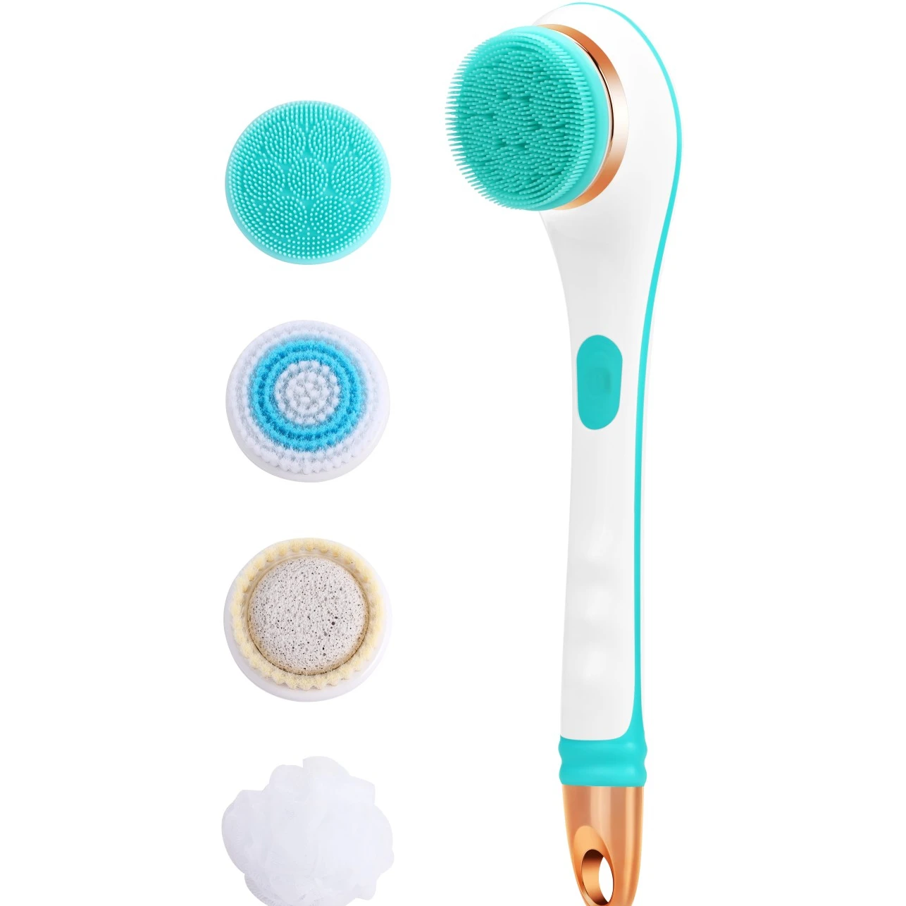 Wholesale 5 in 1Deep Cleansing Gentle Exfoliating for Face Waterproof Electric Facial Body Cleansing Brush Exfoliating Kit