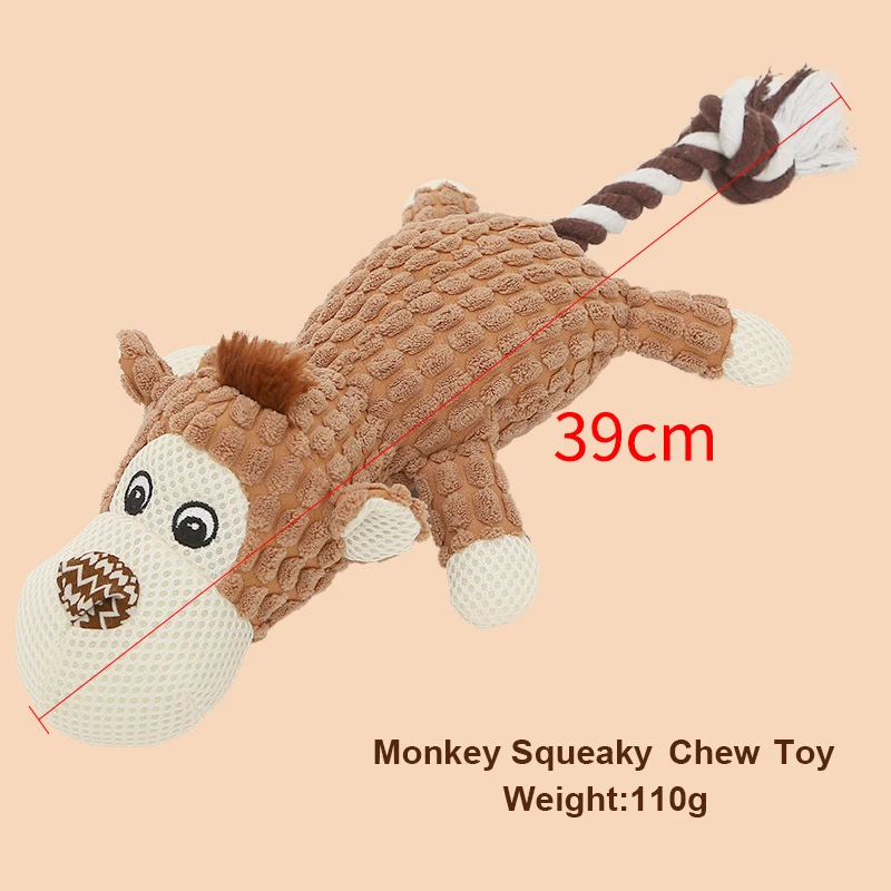 Amazon hot sale 2023 durable squeaky interactive Dog Tug Toy pet dog rope plush toys pet chew dog toys