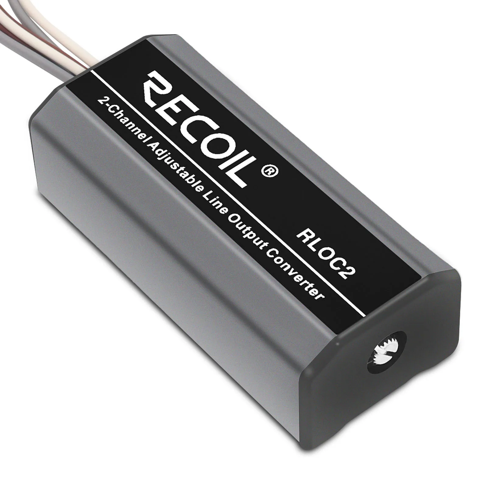 Edge RLOC2 Two Channel Speaker Cable to RCA adjustable Line Output Converter with Remote Turn On