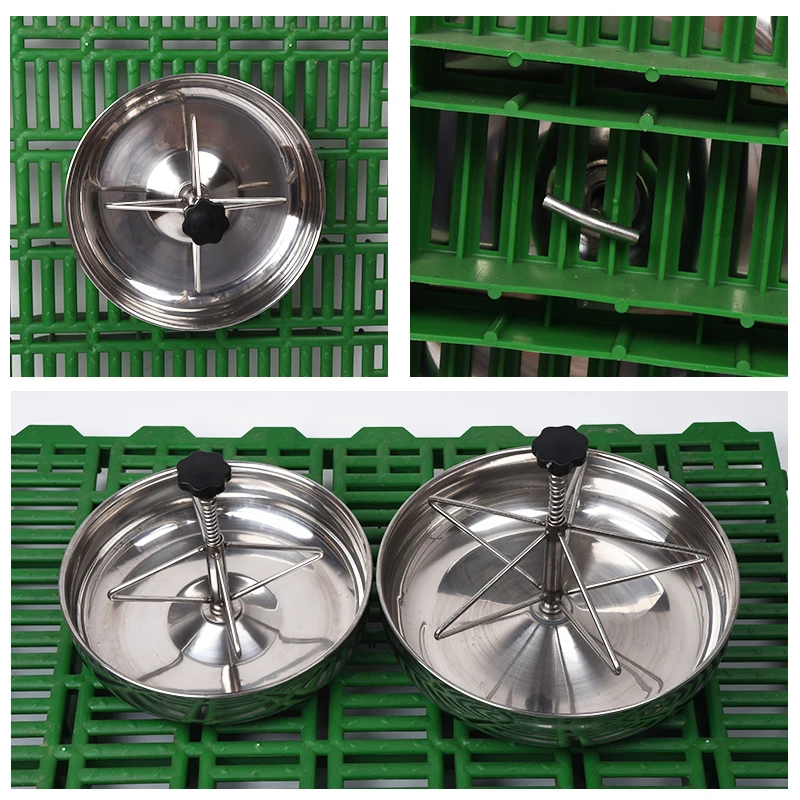 Animal Husbandry Equipment 25cm Stainless Steel Piglet Feed Trough Pig Feeding Troughs