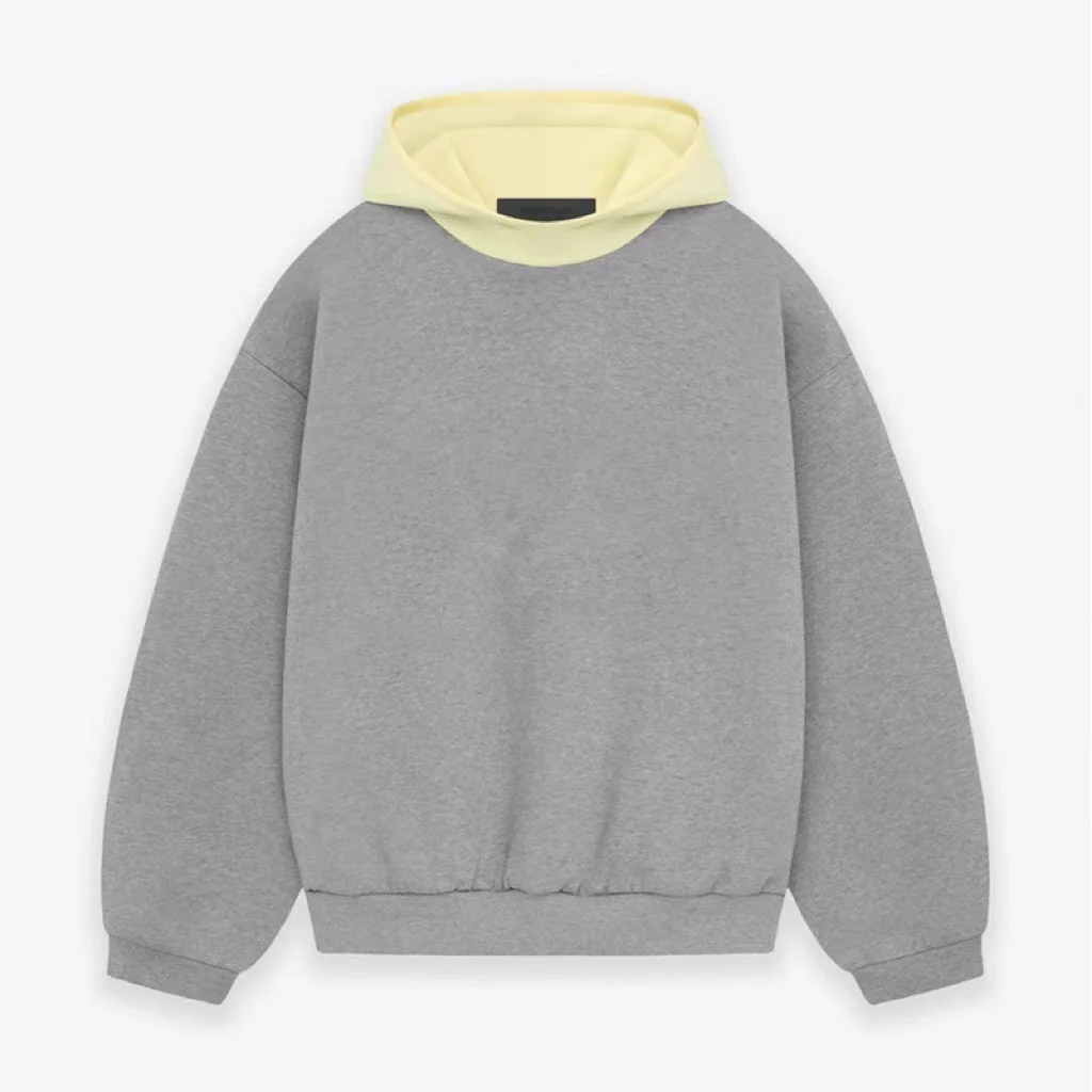 F0 God Новое поступление контрастных цветов нейлоновая фланелетная толстовка с капюшоном тяжелым весом SS Повседневная Толстовка Унисекс