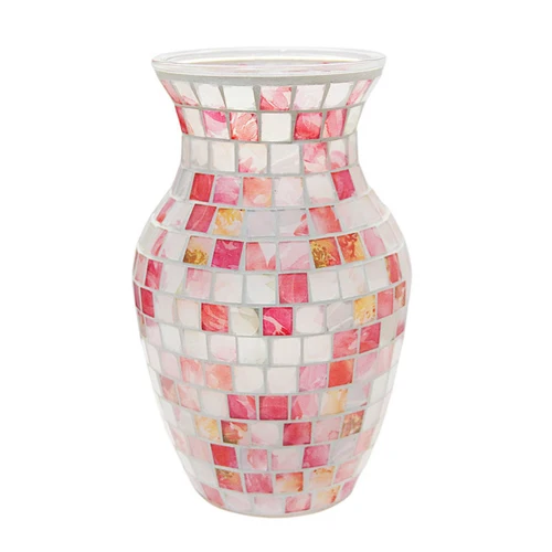 Мозаичная сияющая ваза ручной работы/маленькая красочная декоративная для