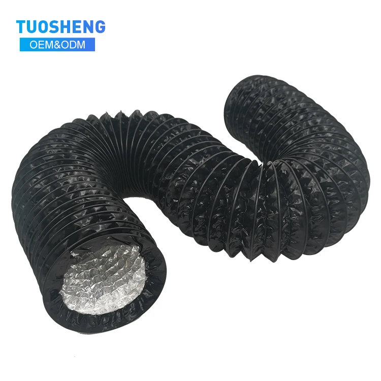 Hvac duct hose wall duct system pvc flame resistant ducting