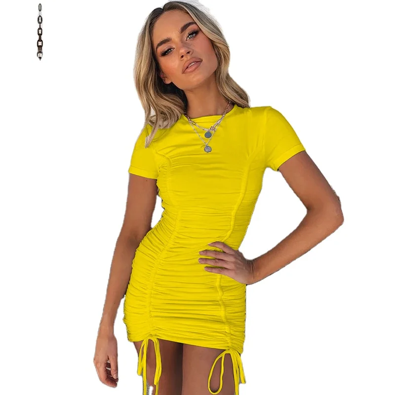 Autumn New Discount Worsted Washable Casual Sexy Night Club Dresses Wrinkle Womens Luxury Clothing 2021