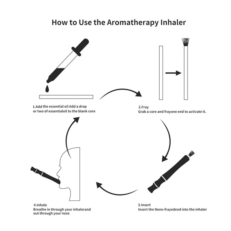 Cheap Natural Solid Wood Long Aromatherapy Handmade Essential Oil Quit Smoking Inhaler for Relaxation Sleep Anxiety