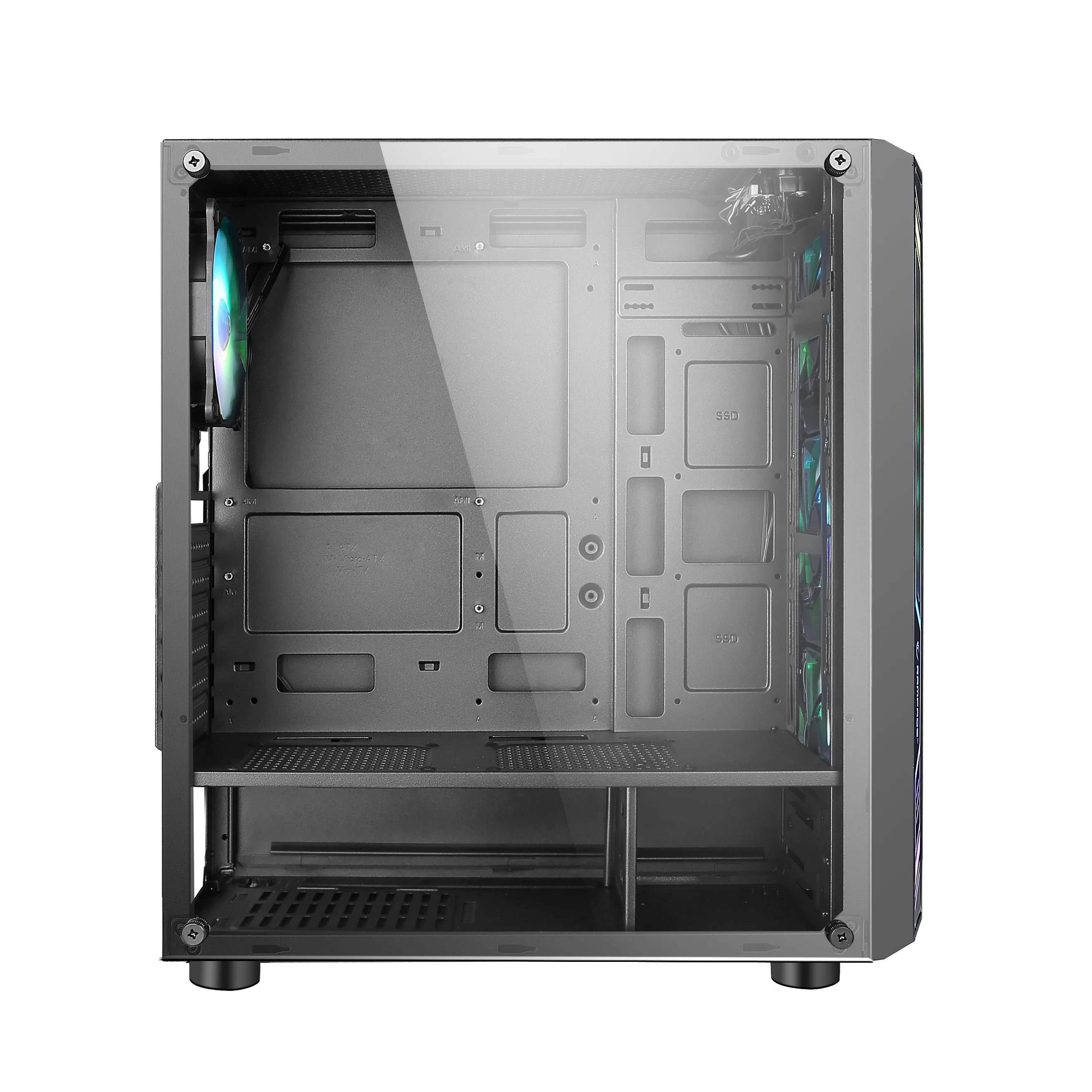 Лучший Корпус rgb Идеальный ПК-габин с светящимся логотипом из