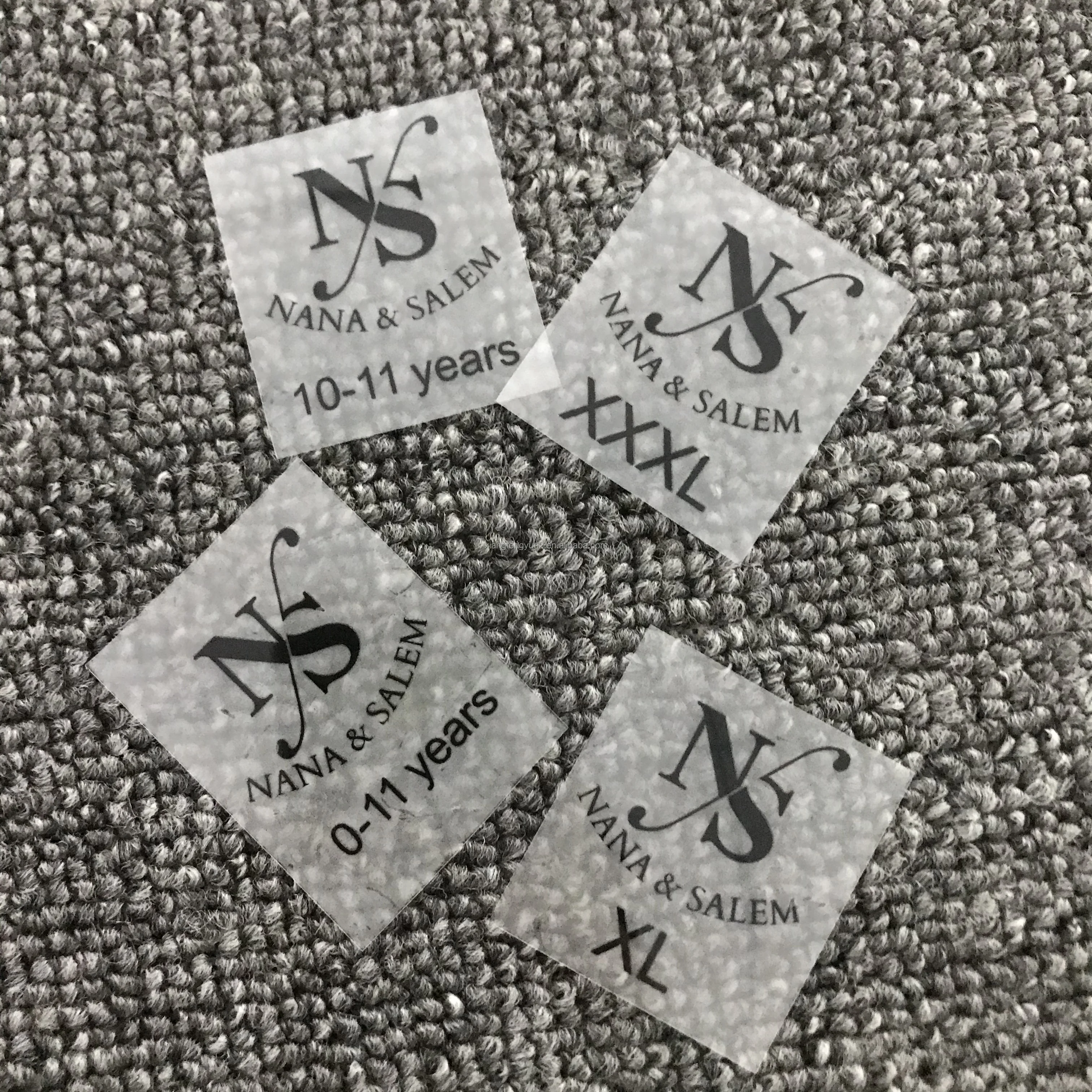 Custom Logo Heat Transfers Vinyl Clothing Labels Patches Sticker Designs Iron On T-shirts For Clothes 3d Silicone Printing Label
