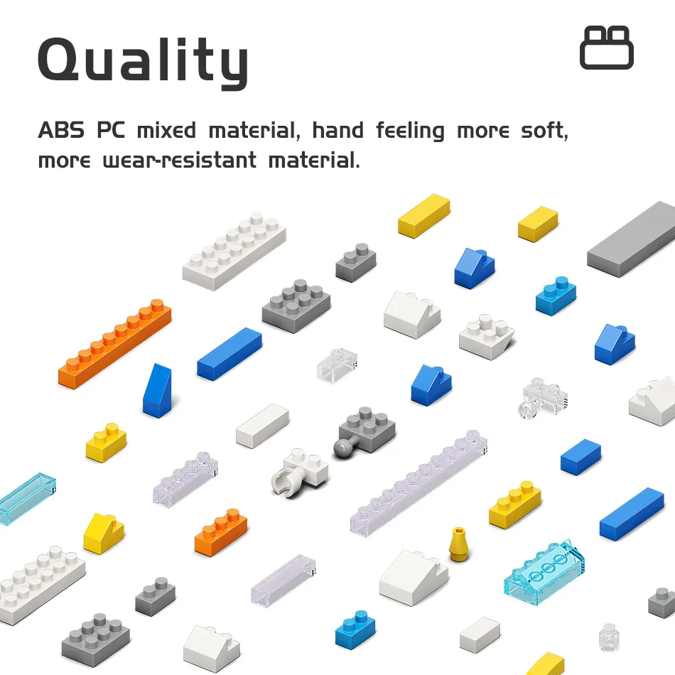 MOYU Block plastic diy scene rocket embossment mini bricks building blocks